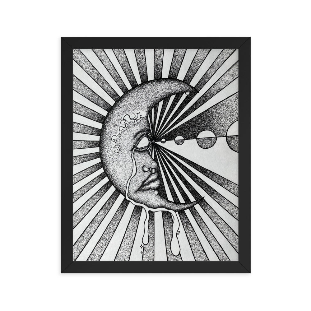 The Burden of the Moon Framed Print