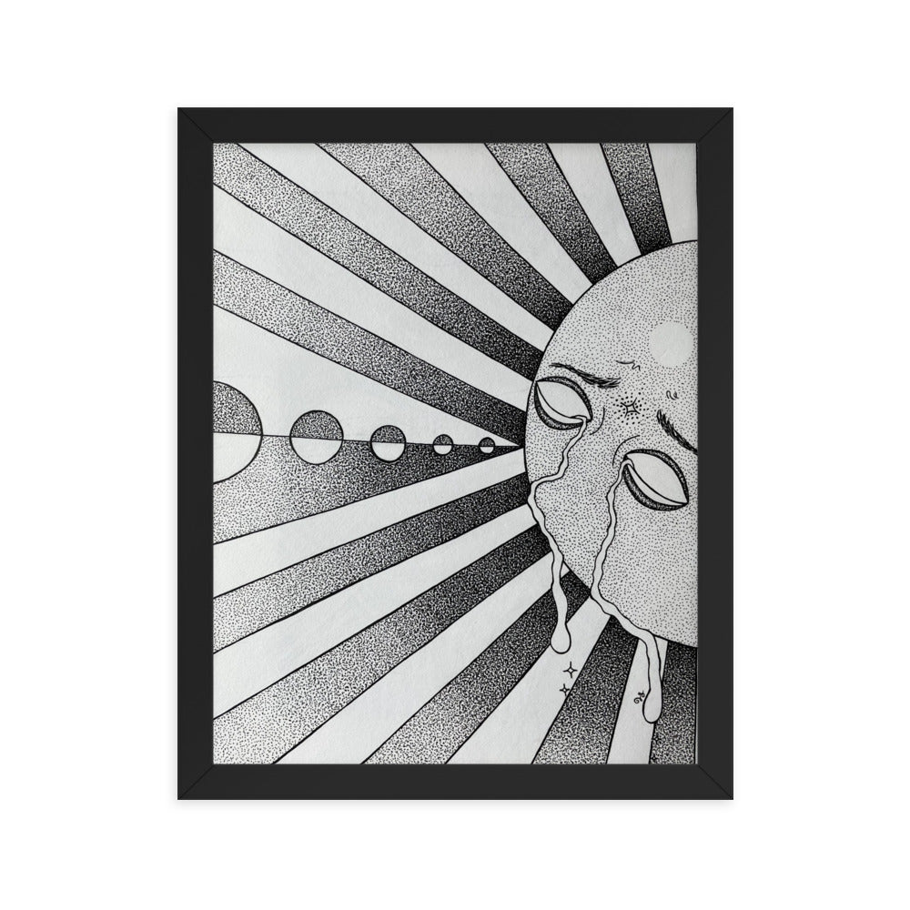 The Burden of the Sun Framed Print