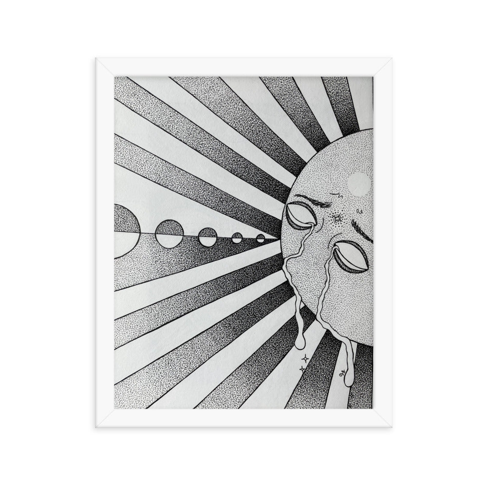 The Burden of the Sun Framed Print