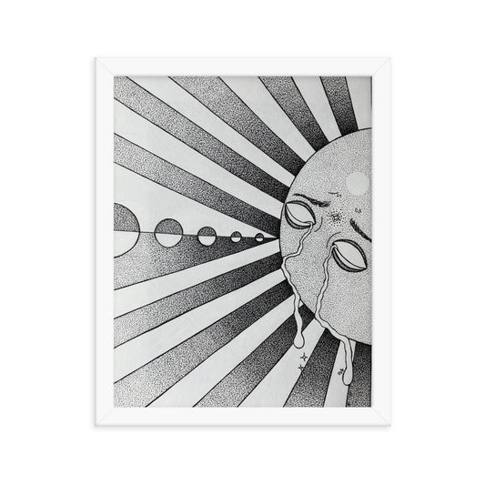 The Burden of the Sun Framed Print